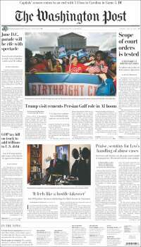 Portada de The Washington Post (USA)