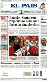 Portada de El País (Uruguay)
