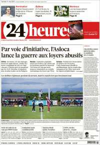 Portada de 24 Heures (Suisse)