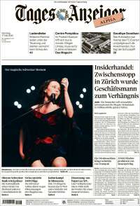 Portada de Tages-Anzeiger (Suisse)