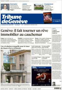 Portada de La Tribune de Genève (Suisse)