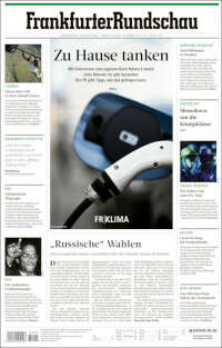 Portada de Frankfurter Rundschau (Alemania)