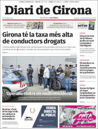 Portada de Diari de Girona (Espagne)