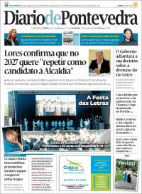 Portada de Diario de Pontevedra (Espagne)