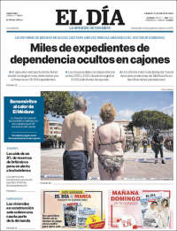 Portada de El Día (Espagne)