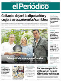 Portada de El Periódico de Extremadura (Espagne)