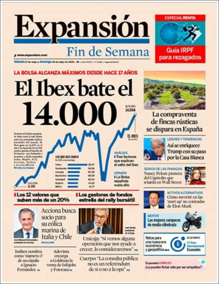 Portada de Expansión (Espagne)