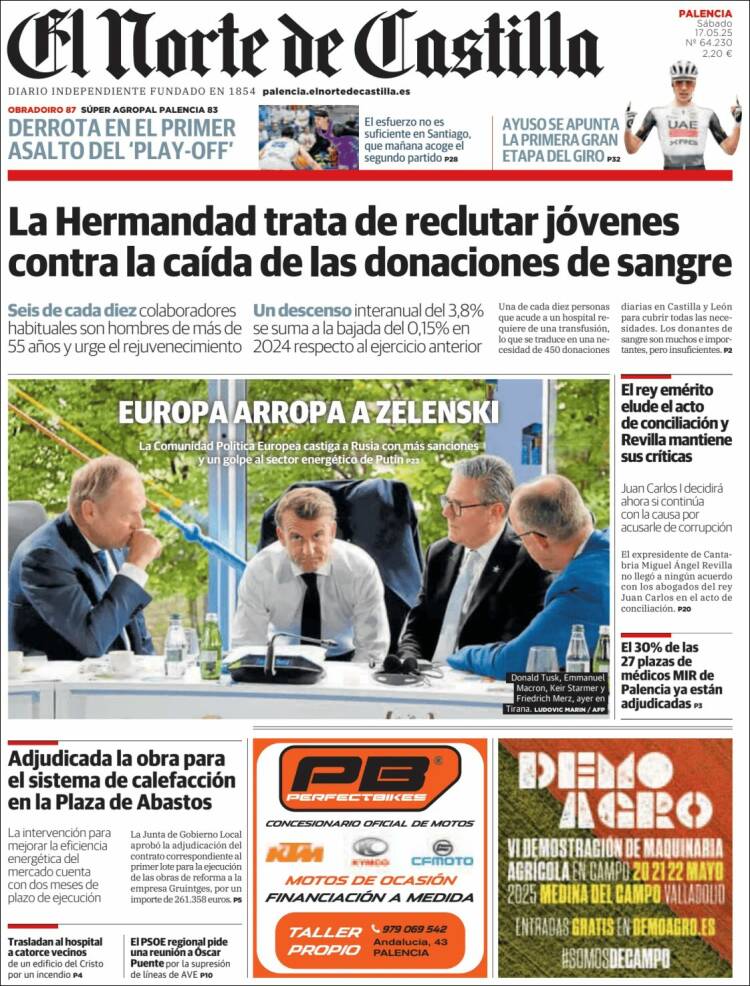 Portada de Norte de Castilla - Palencia (Espagne)