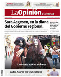 Portada de La Opinión de Murcia (Espagne)