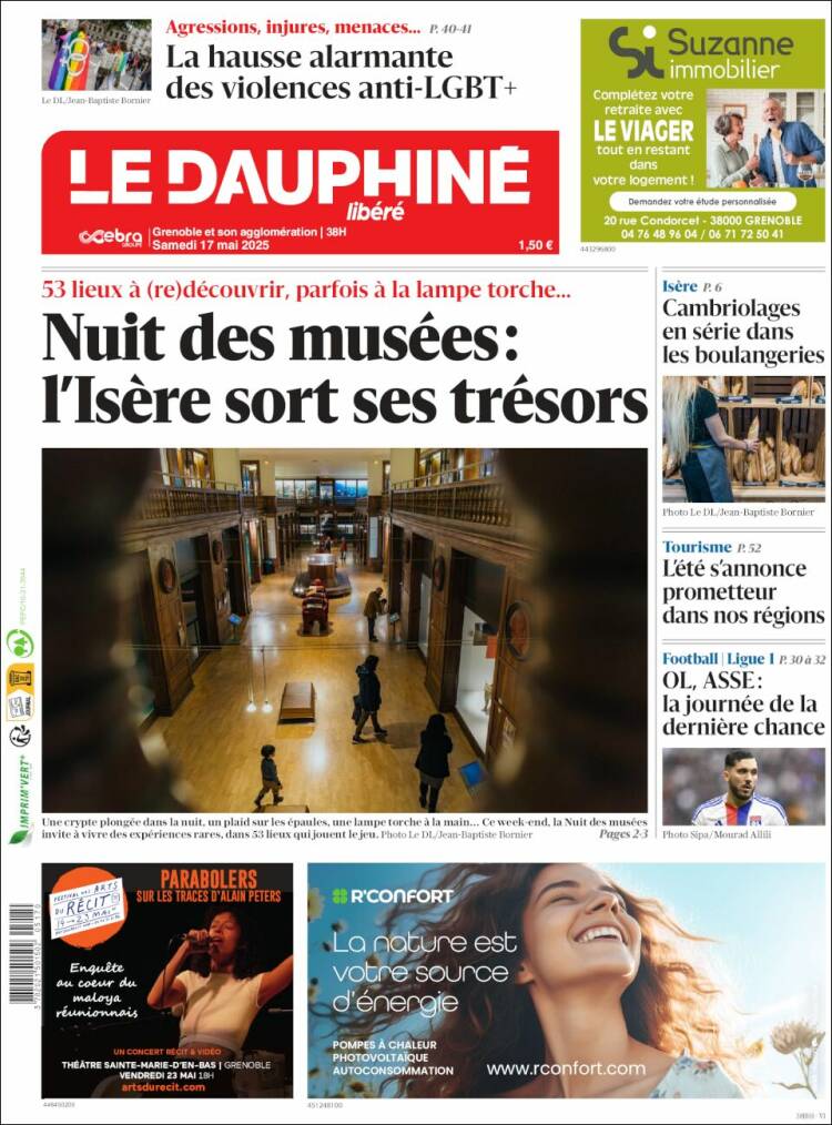 Portada de Le Dauphiné Libéré (France)
