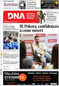 Portada de Les Dernières Nouvelles d'Alsace (France)