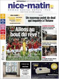 Portada de Nice-Matin (France)