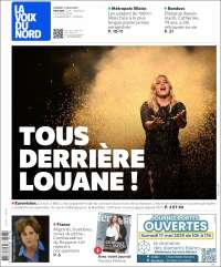 Portada de La Voix du Nord (Francia)