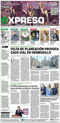 Portada de Expreso (Mexique)