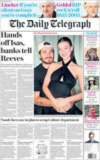 Portada de Daily Telegraph (Royaume-Uni)
