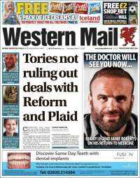 Portada de Western Mail (Royaume-Uni)
