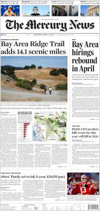 Portada de San Jose Mercury News (États-Unis)