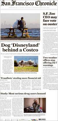 Portada de San Francisco Chronicle (États-Unis)