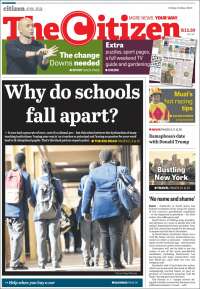 Portada de The Citizen (Sudáfrica)