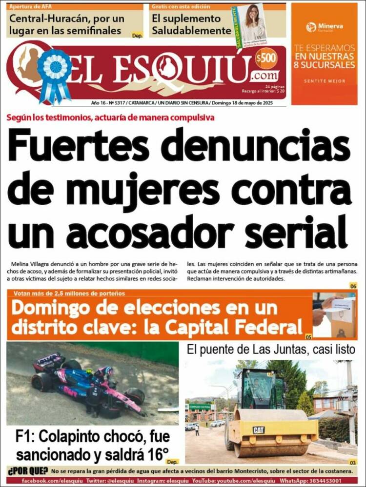 Portada de El Esquiu (Argentina)