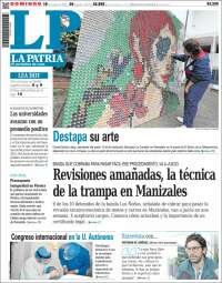 Portada de La Patria (Colombia)