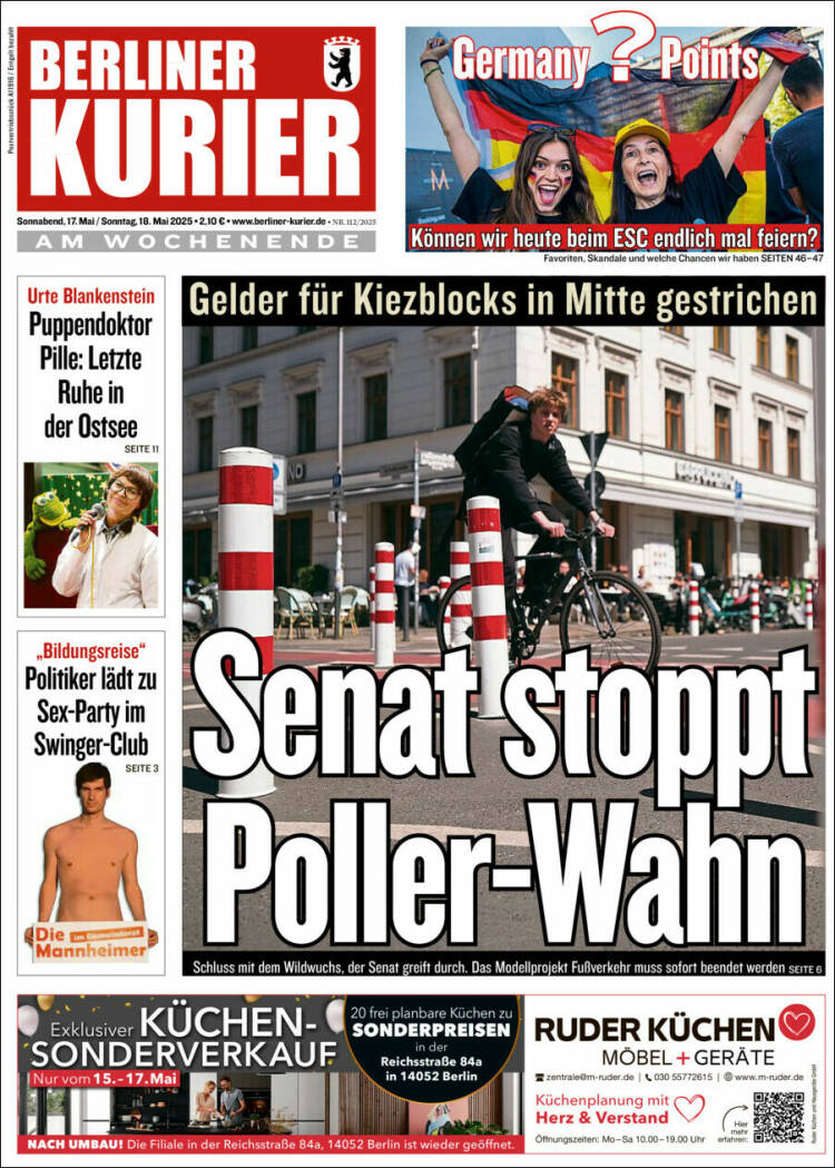 Portada de Berliner Kurier - Startseite BK (Allemagne)