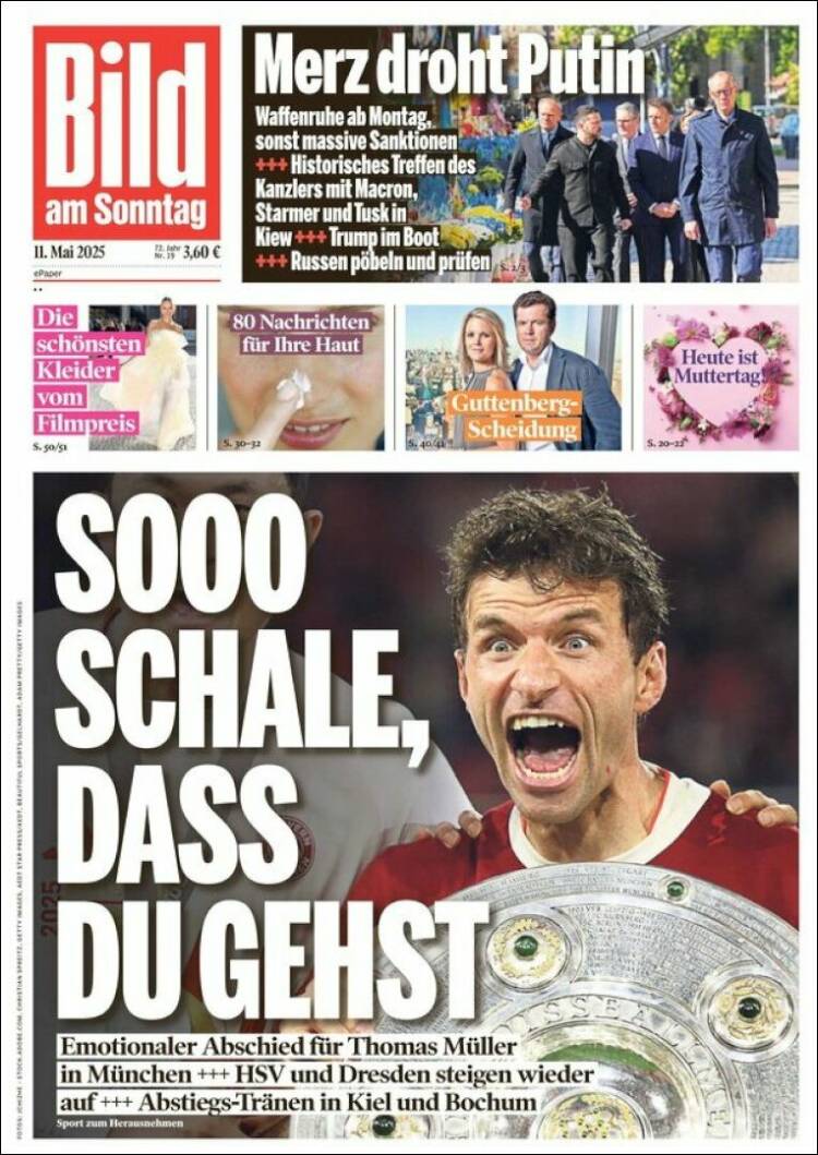 Portada de Bild (Allemagne)