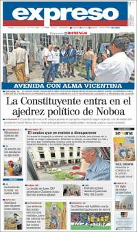Portada de Expreso (Équateur)