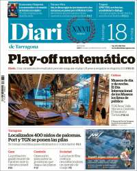 Portada de Diari de Tarragona (Espagne)