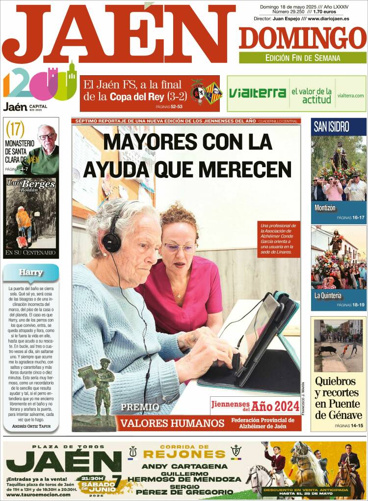 Portada de Diario Jaén (España)