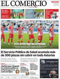 Portada de El Comercio - Gijón (Espagne)