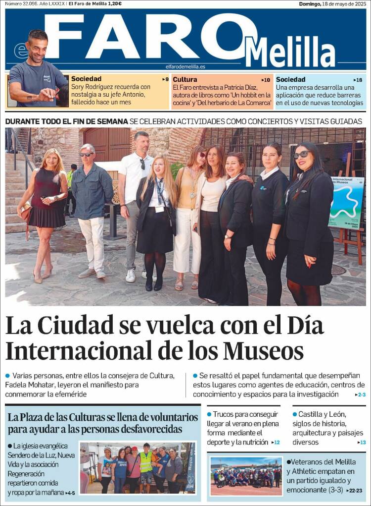 Portada de El Faro de Melilla (Espagne)