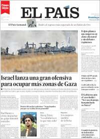 Portada de El País (Espagne)