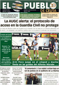 Portada de El Pueblo de Ceuta (Espagne)