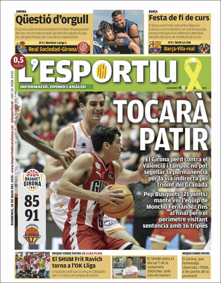 Portada de L'Esportiu : Girona (España)