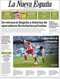Portada de La Nueva España (Espagne)