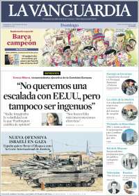 Portada de La Vanguardia (España)