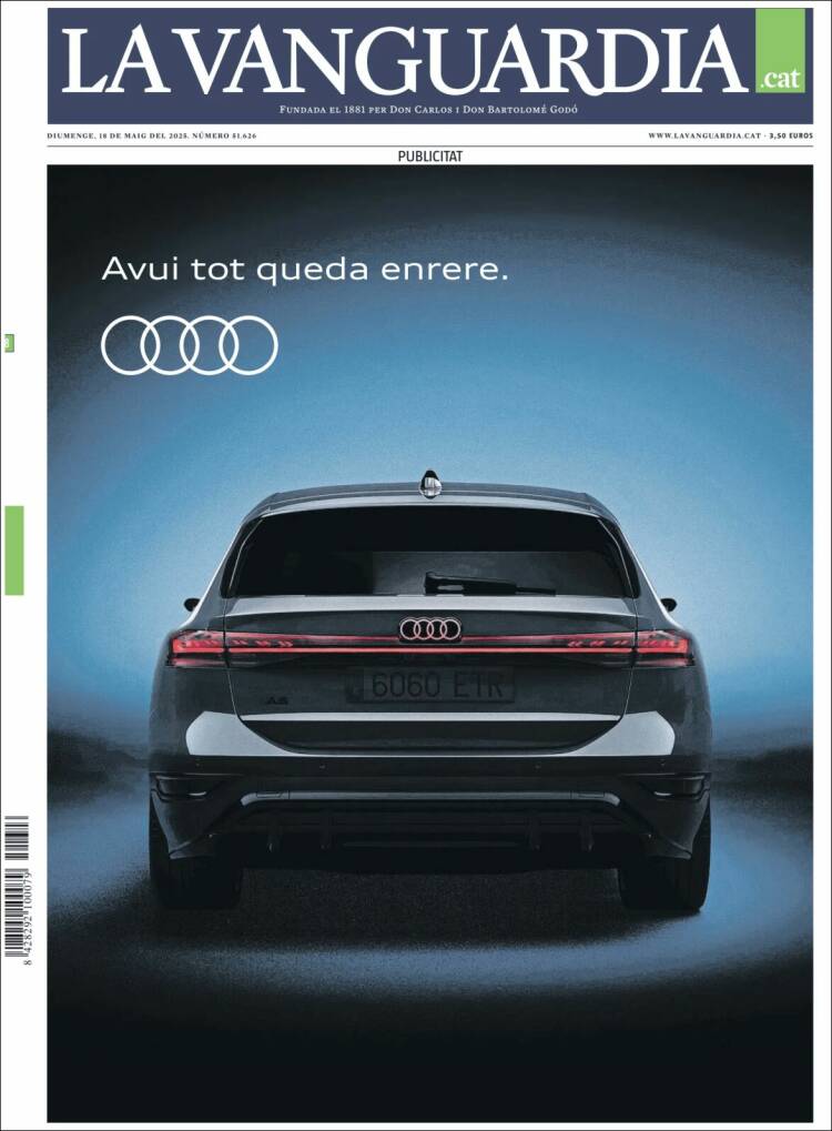 Portada de La Vanguardia (España)