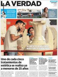 Portada de La Verdad de Cartagena (Espagne)