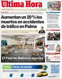 Portada de Última Hora (Espagne)