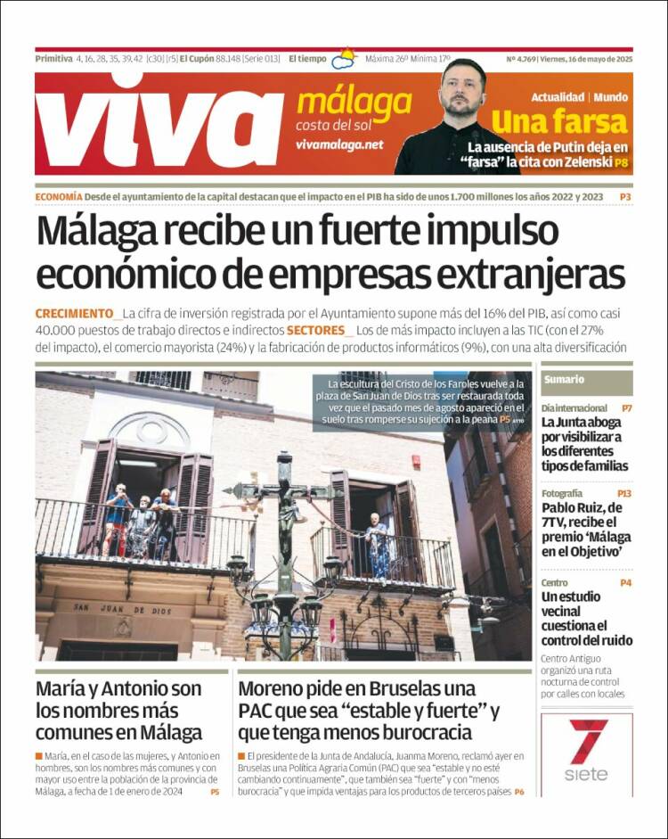 Portada de Viva Málaga (España)