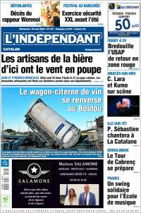 Portada de Le Indépendant (Francia)