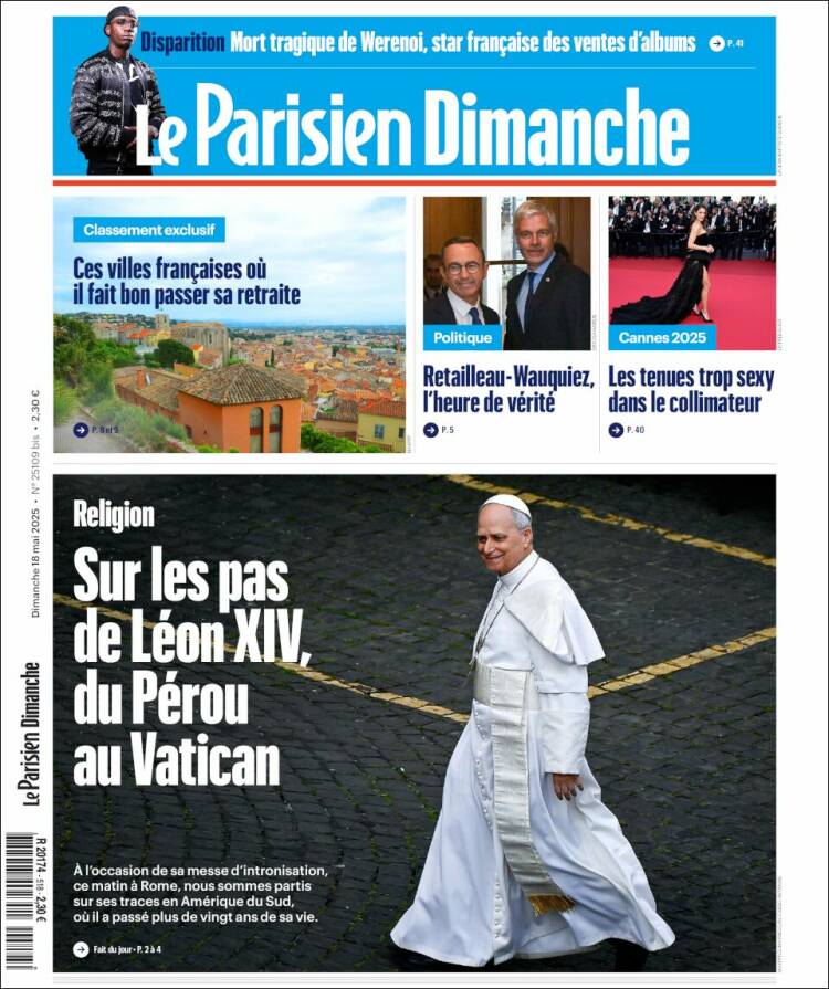 Portada de Le Parisien (Francia)