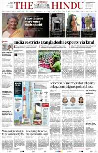 Portada de The Hindu (Inde)