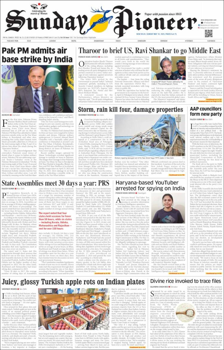 Portada de The Pioneer (Inde)