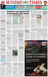 Portada de The Times of India (Inde)
