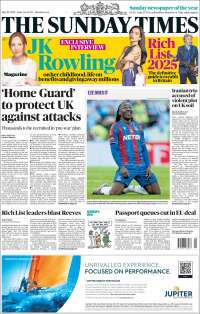 Portada de The Times (Reino Unido)