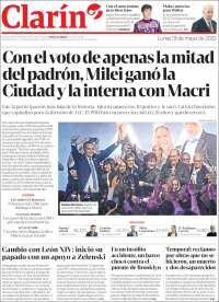 Portada de Clarín (Argentina)