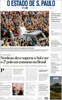 Portada de O Estado de São Paulo (Brésil)