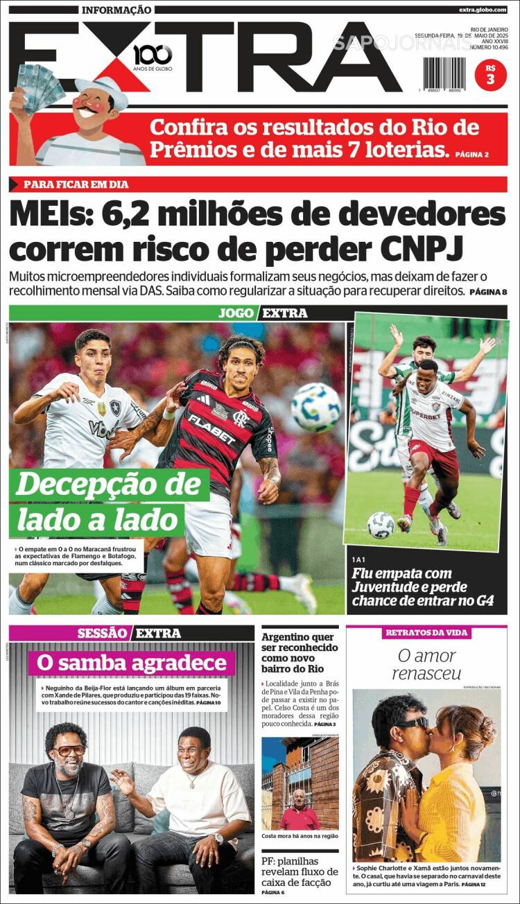 Portada de Extra (Brésil)
